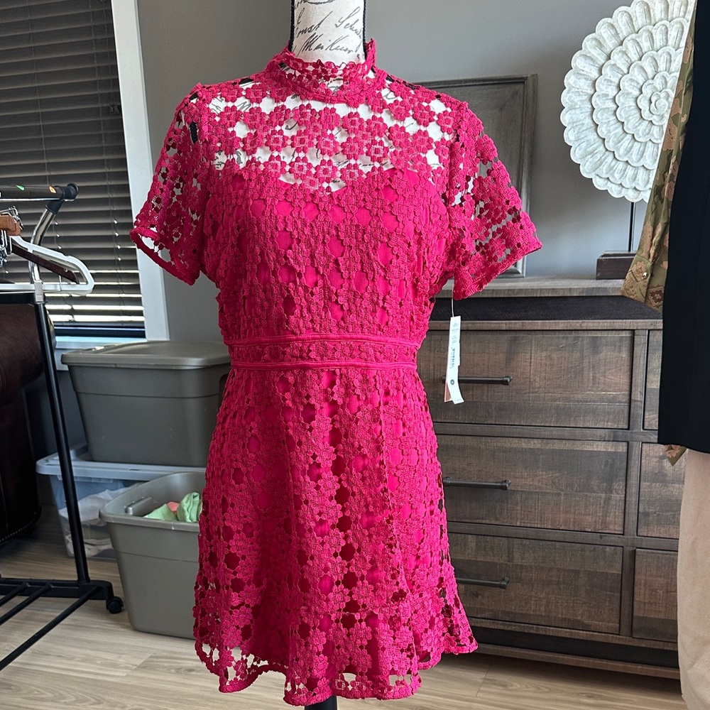 Aqua Lace Dress NWT